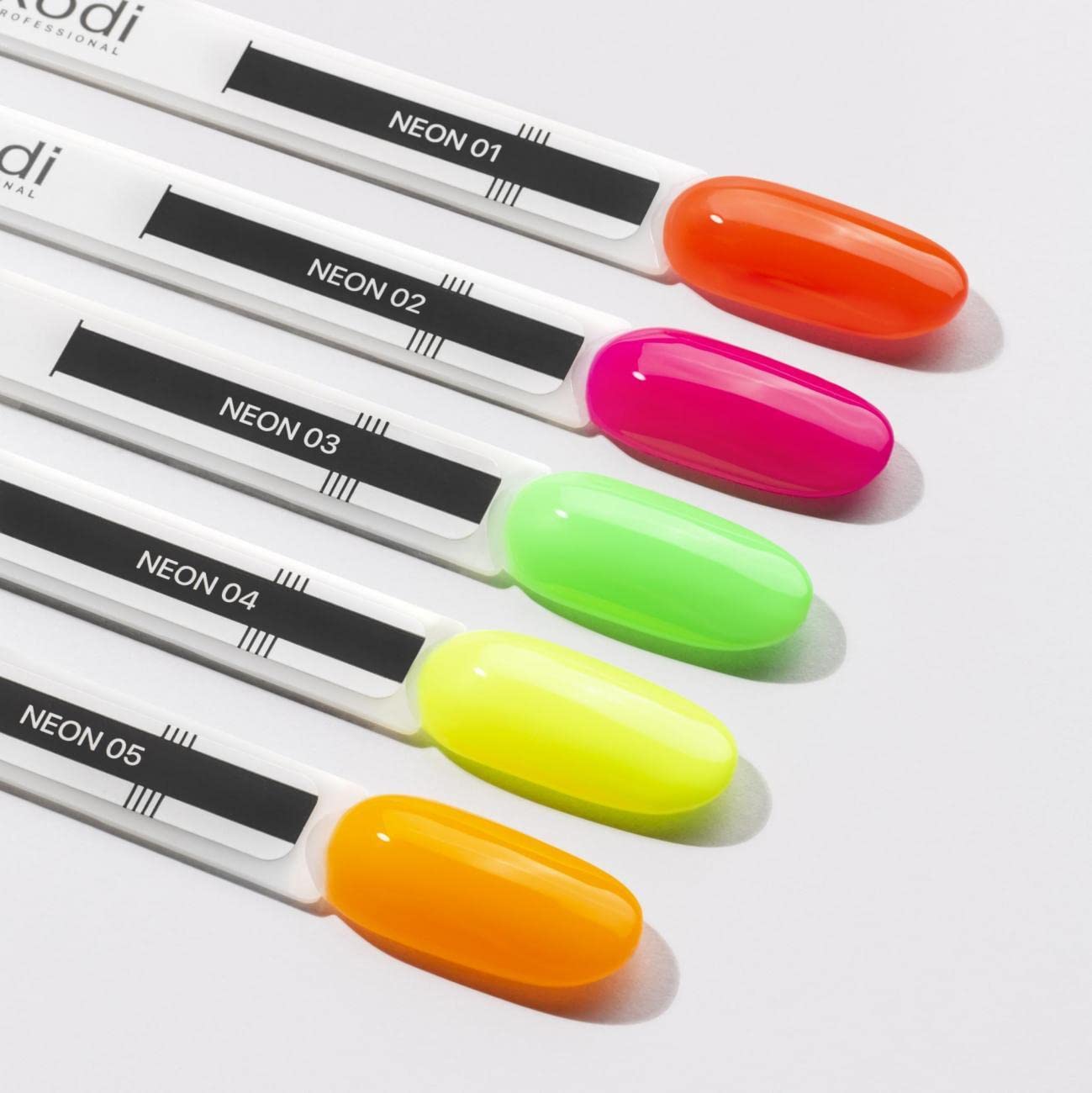 kodi professional Color Rubber Base Gel, NEON 01 | 7 ML | 0.24 oz | Stylish | bright |original |shades (NEON 02) Beauty & Personal Care kodi professional