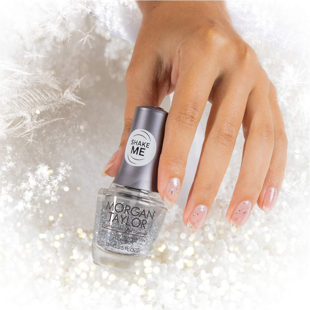 Morgan Taylor Nail Lacquer Shake Up The Magic! Collection (The Shake Up) Silver Sparkle Professional, Vibrant, Chip-Resistant, Fast-Drying Beauty & Personal Care Morgan Taylor