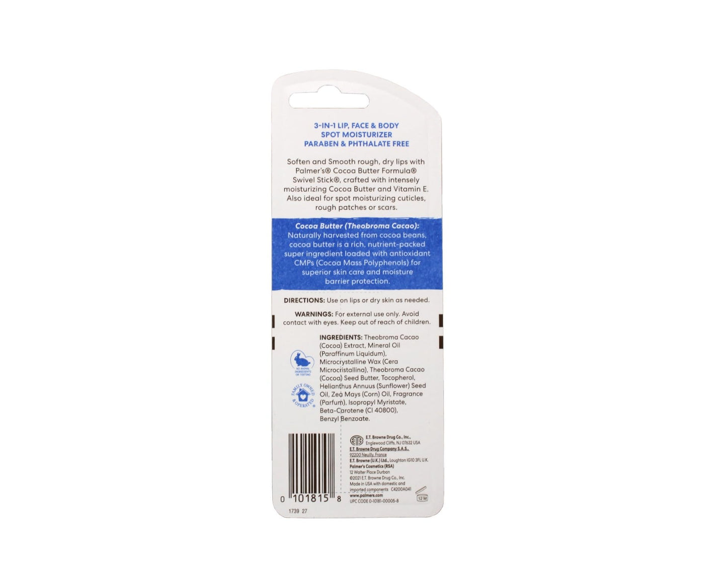 Palmer's Cocoa Butter Formula Swivel Stick, 0.5 Ounce (Pack of 3)