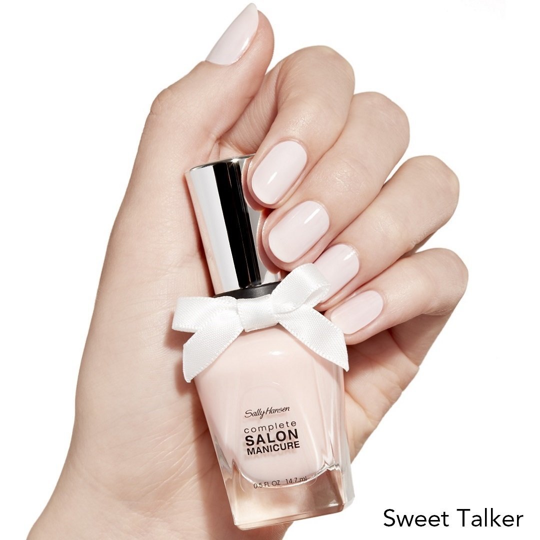 Sally Hansen Complete Salon Manicure Nail Polish | Multi-Benefit Nail Color | Strengthening Keratin Formula | 340 Sweet Talker