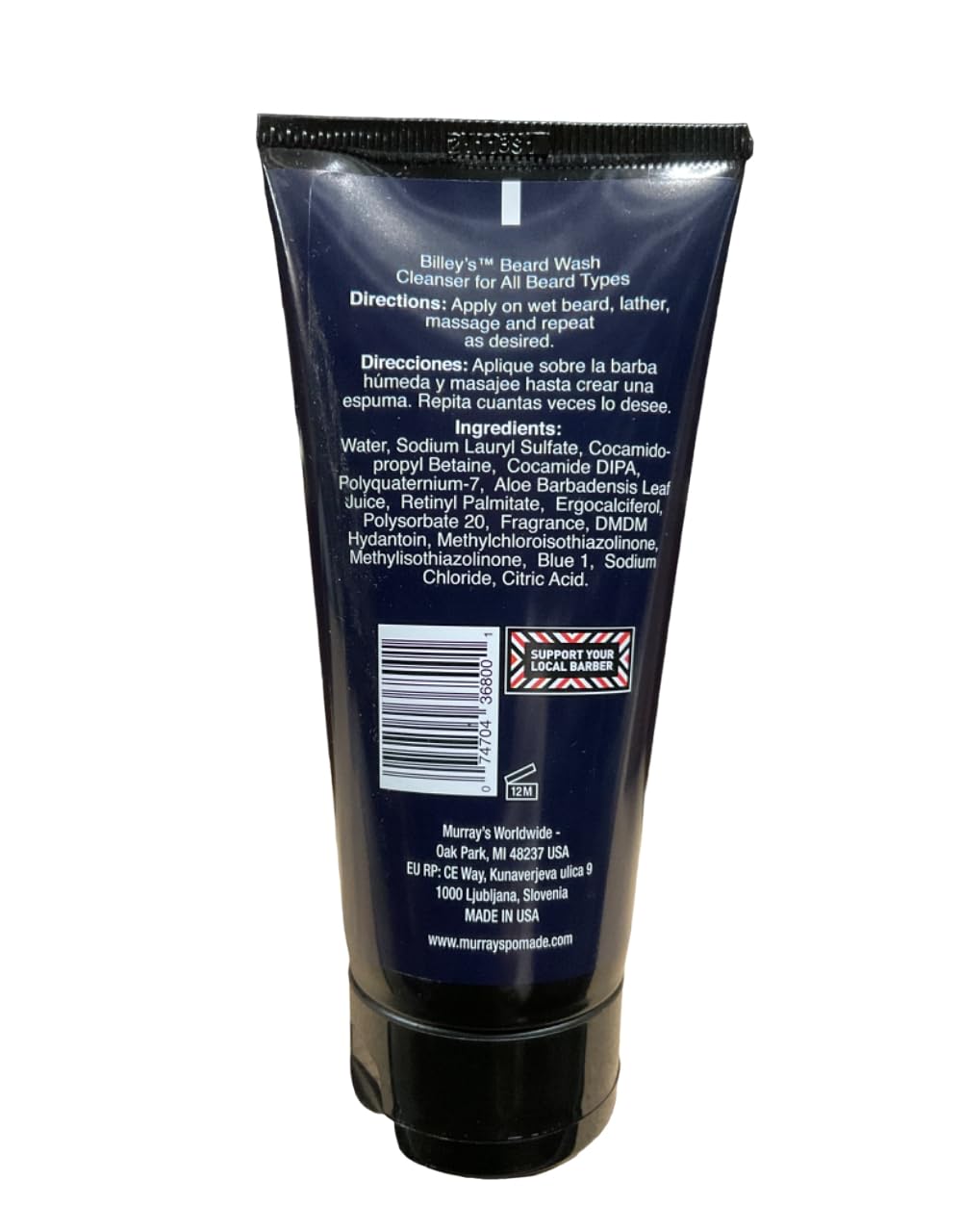 Murrays Billey's Beard Wash, 4 oz