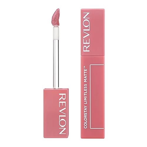 Revlon ColorStay Limitless Matte Liquid Lipstick, Vegan Formula, No-Budge, Longwear Lip Color, Long Lasting, Lightweight/Comfortable, Waterproof, 005