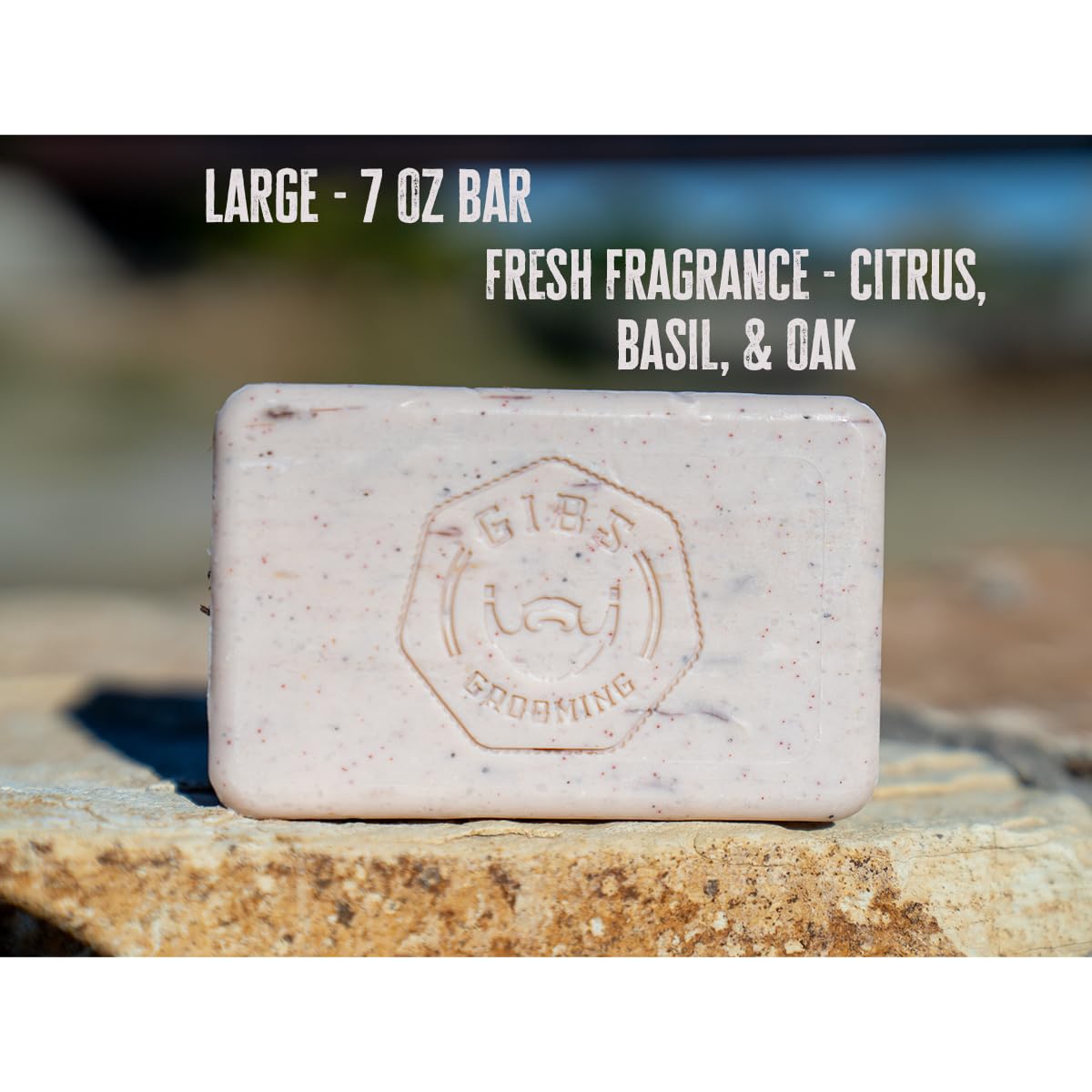 GIBS Handle Bar, Exfoliating, Long-Lasting, Citrus, 7oz Bar Soap Beauty & Personal Care GIBS