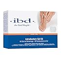 IBD Introductory UV Gel Nail Kit - All-in-One Hard Gel Set with Clear & Pink Nail Builder Gels, Brush, Bonder & Tools, UV Light Not Included, Salon