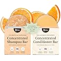 The Earthling Co. Shampoo & Conditioner Bar Set - Promote Hair Growth, Strengthen & Volumize All Types - Paraben & Sulfate Free Formula With Natural