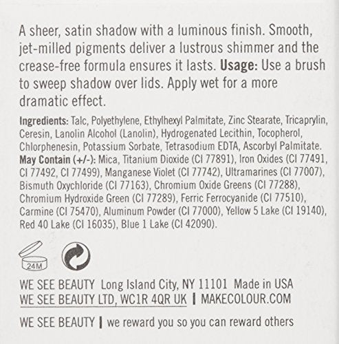 Make Cosmetics Satin Finish Eye Shadow, Teak