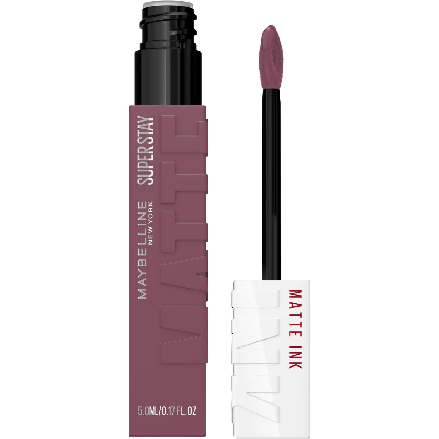 Maybelline Super Stay Matte Ink Liquid Lipstick Makeup, Long Lasting High Impact Color, Up to 16H Wear, Visionary, Taupe Purple, 1 Count