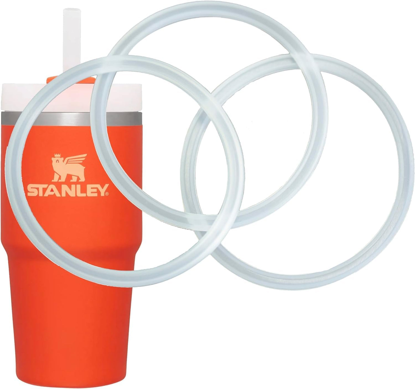 LastyBands 20oz/30oz Replacement Lid Seals for Stanley Quencher H2.0 Tumbler, 3pk