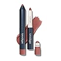 trestique Matte Lip Crayon, Matte Lipstick With Built-in Lip Gloss Balm, 2-in-1 Lip Liner Set With Lip Crayon and Lip Balm, Lipstick and Lip Gloss Kit
