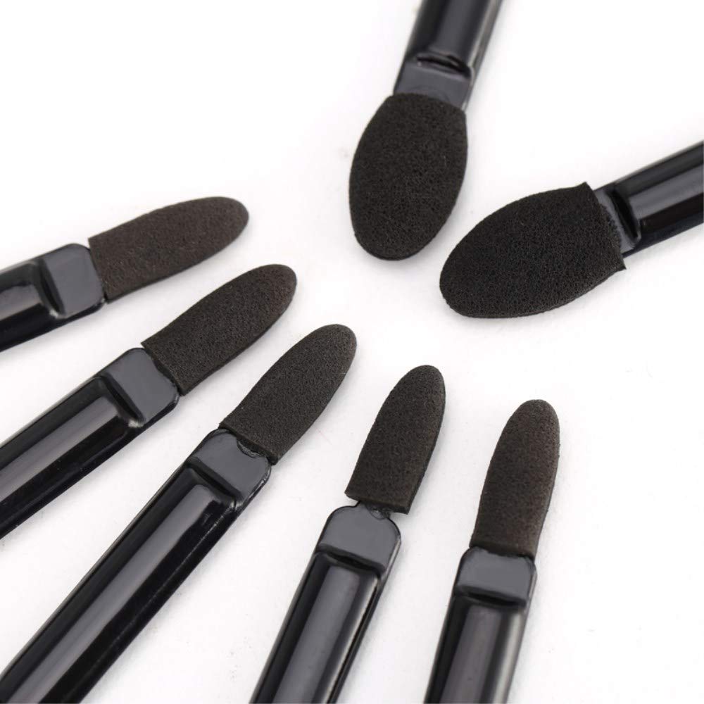 TygoMall Professional Double Head Eyeshadow Brushes Cosmetic Tool 50 Pcs Disposable Dual Sides Eyeshadow Sponge Brushes Makeup Applicator, (Size: 2.44