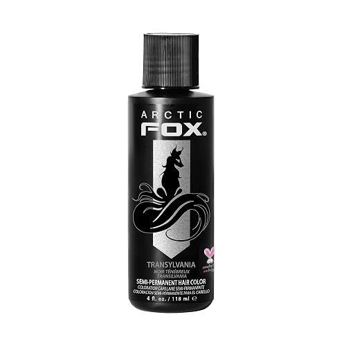 ARCTIC FOX Vegan and Cruelty-Free Semi-Permanent Hair Color Dye (4 Fl Oz, TRANSYLVANIA)