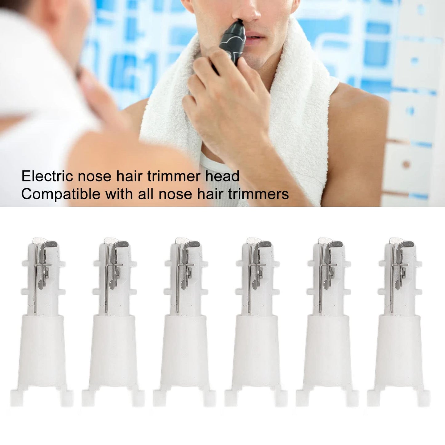 Sonew Nose Hair Cutter Replacement Head, 20-Pack, Lightweight and Portable for Trimming Nose Hairs Beauty and Personal Care Sonew