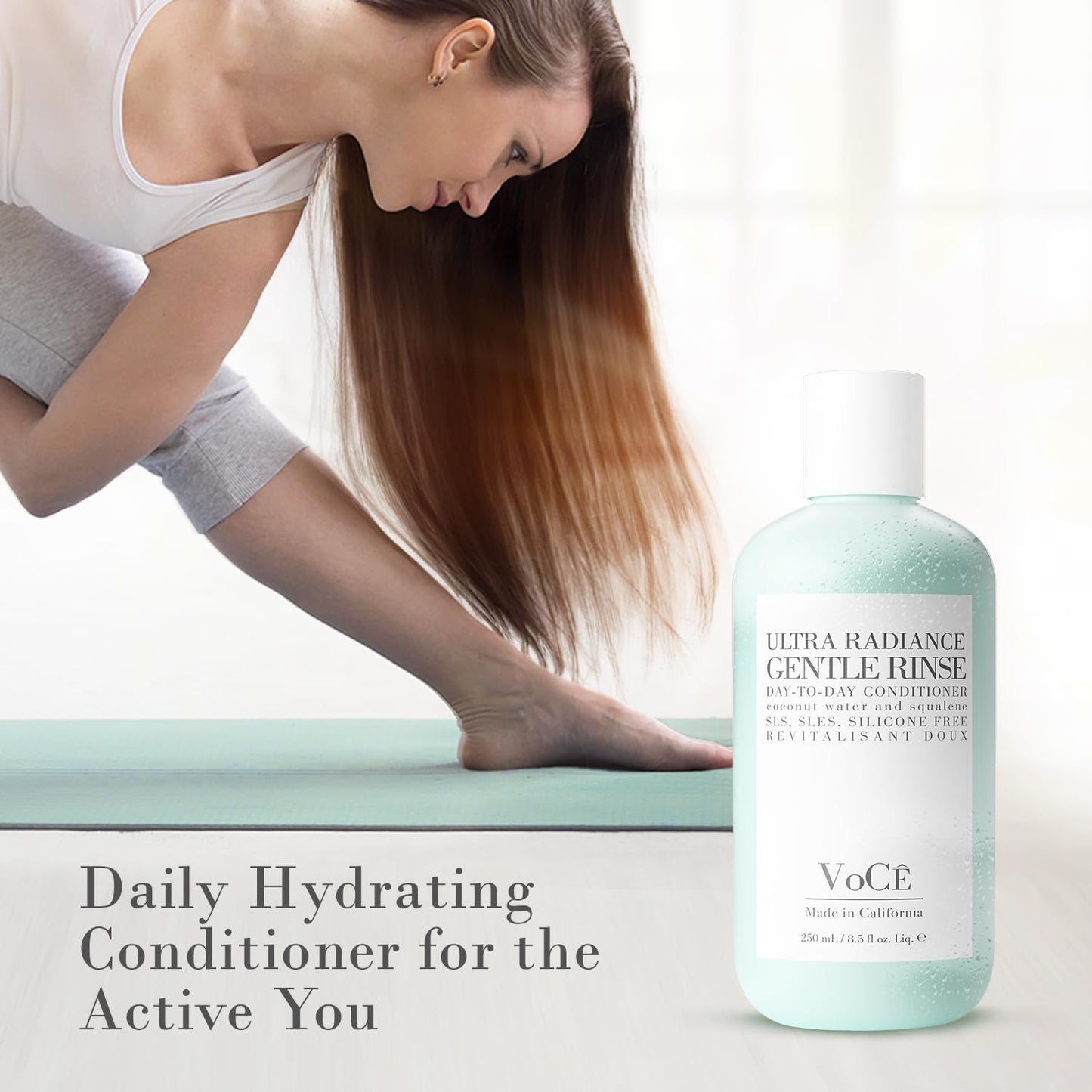 VoCÊ Haircare Gentle Collection Gift Set | Ultra Radiance Shampoo, Conditioner & Prep + Prime Spray | Vegan, Cruelty-Free Haircare for Soft, Shiny