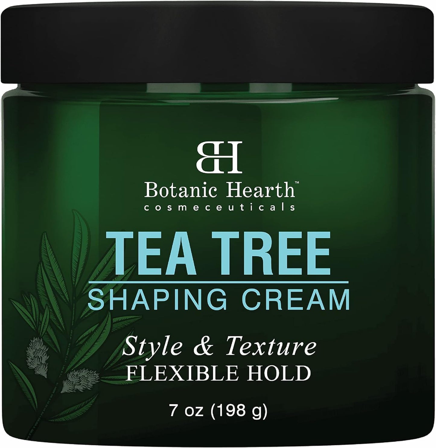 Botanic Hearth Tea Tree Shaping Cream, Hair Styling Cream with Collagen & Biotin | Style & Texture, Strong & Flexible Hold, for All Hair Types | Men