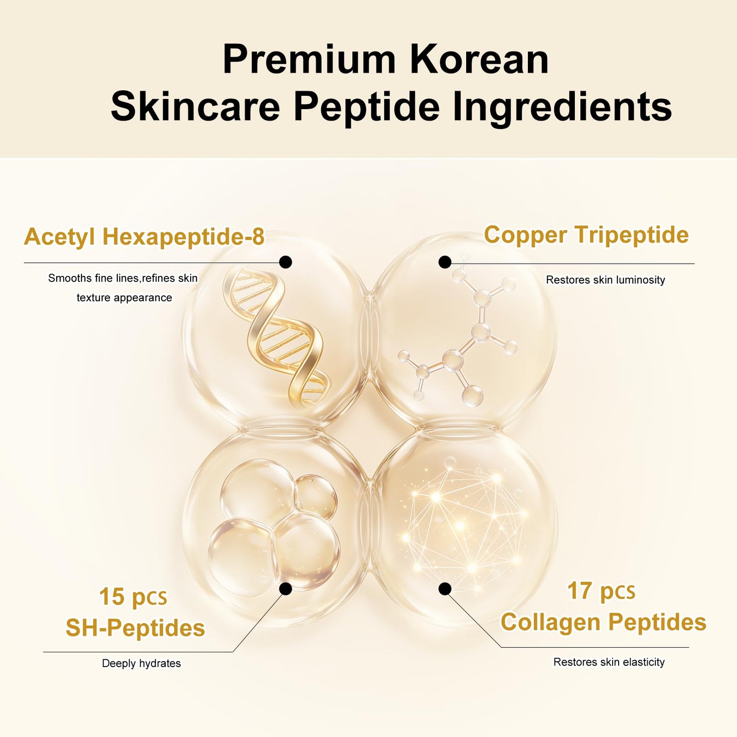 Silk peptide serum for face Deep Collagen Silk Peptide Intensive Lifting Serum ampoule?korean skin care Anti Aging Serum for Face Tightening