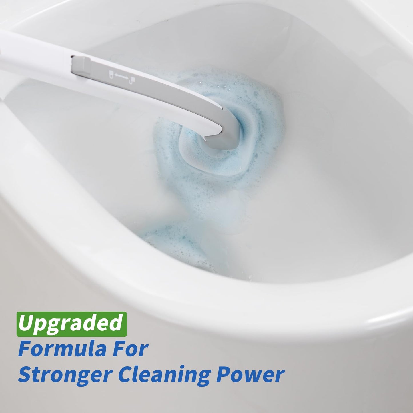 oshang Disposable Toilet Brush with Holder – Includes 14 Refills, Deep Clean Toilet Bowl Cleaner for Hygienic Bathroom Maintenance
