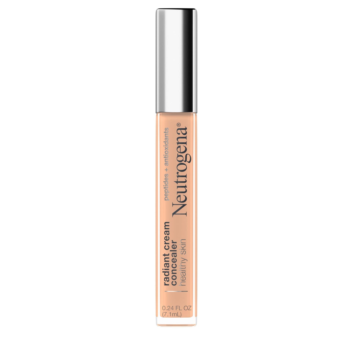 Neutrogena Healthy Skin Radiant Brightening Cream Concealer with Peptides & Vitamin E Antioxidant, Lightweight Perfecting Concealer, Brulee