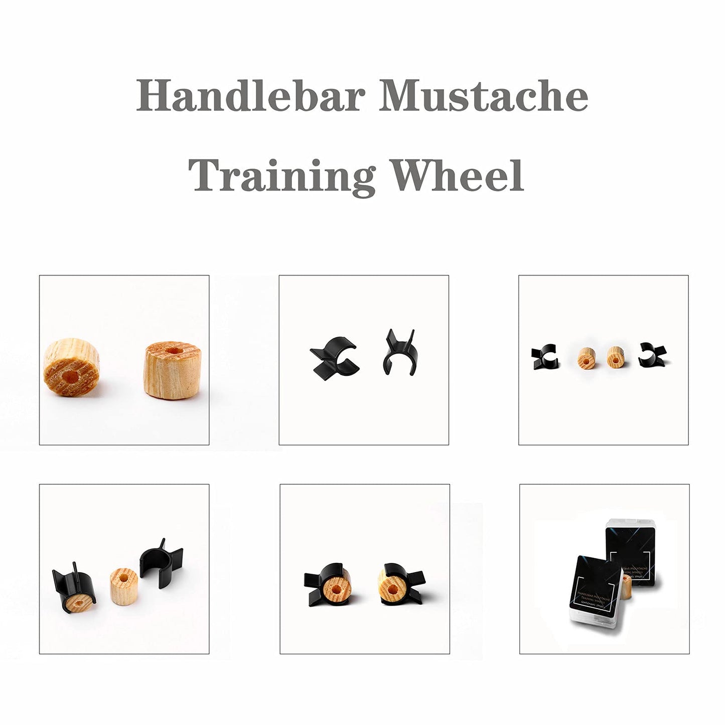FILFEEL Handlebar Moustache Training Wheel, 2pcs Portable Mustache Styling Template Shaping Tool Beauty and Personal Care FILFEEL