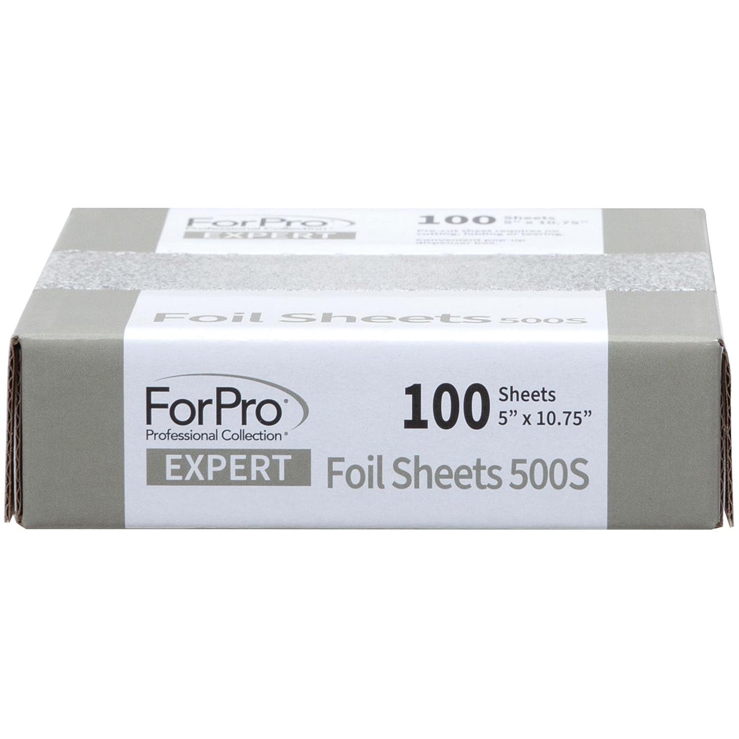 ForPro Expert Embossed Foil Sheets 500S, Aluminum Hair Foils for Color Application and Highlighting Services, Food Safe, Pop-Up Dispenser, 5” W x