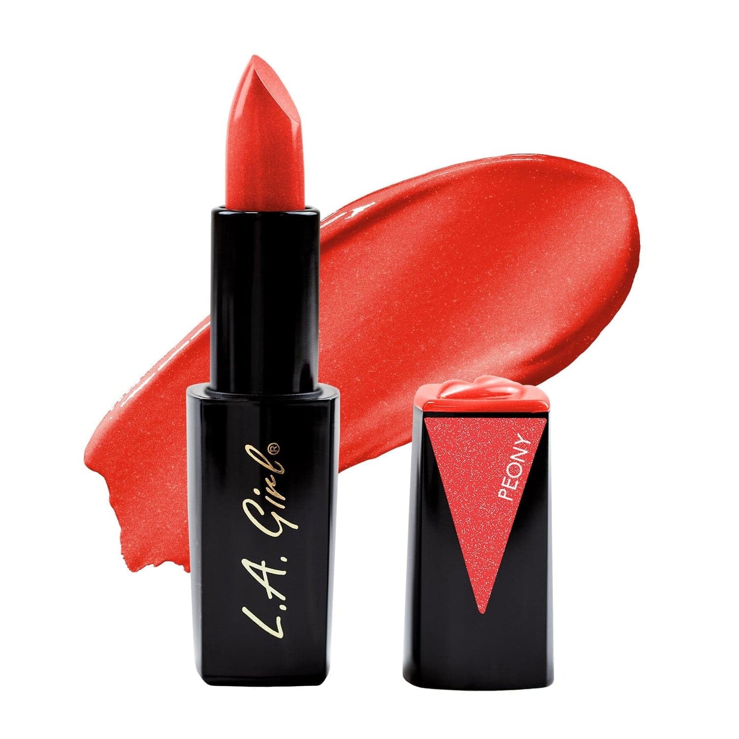 L.A. Girl Lip Attraction Lipstick, Peony GLC596