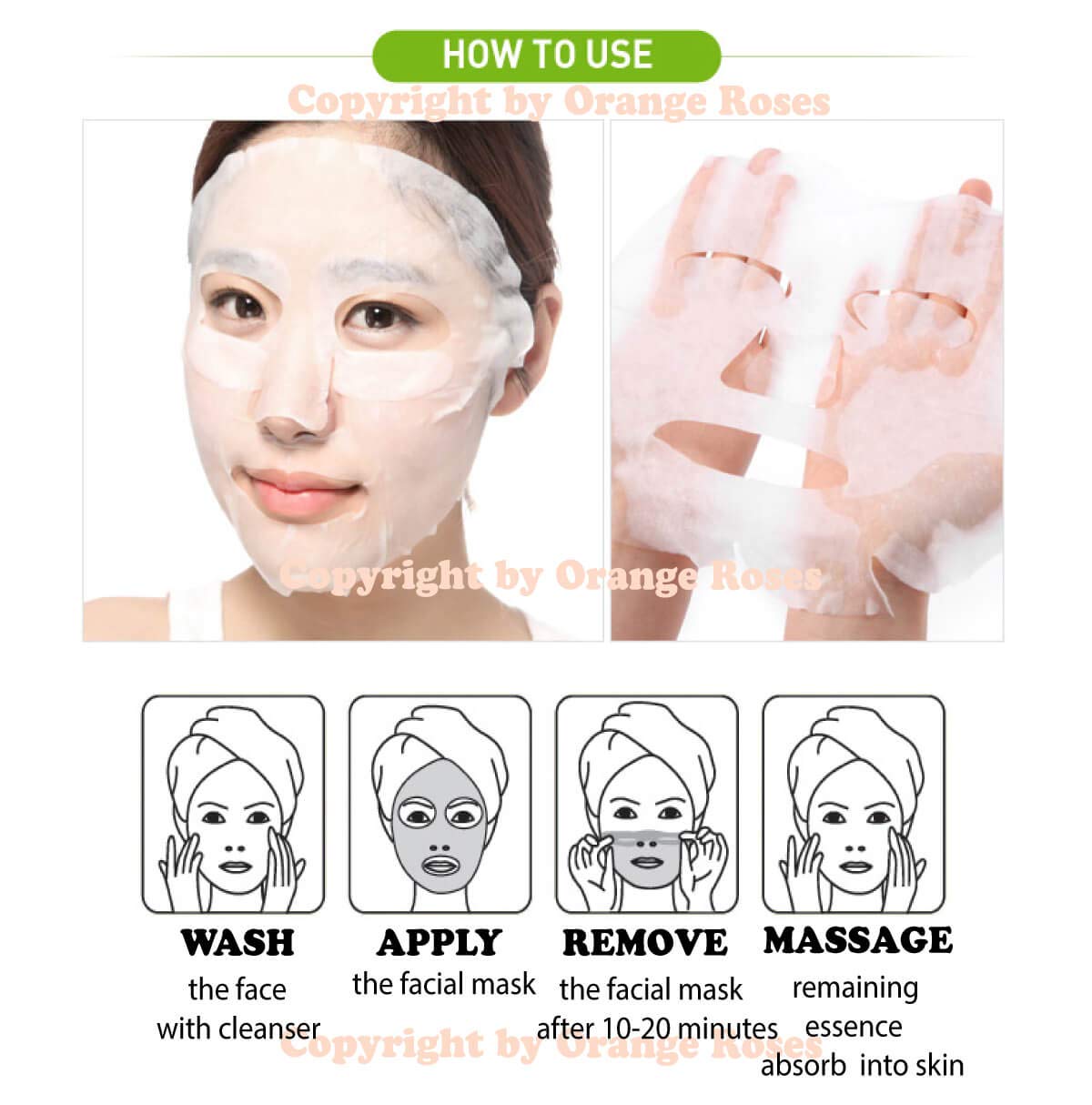 Entel 100 Pcs Combo Set, Premium Korean Essence Facial Mask Sheet (10 Types x 10 pcs), Facial Face Mask, Skincare for Men and Women.