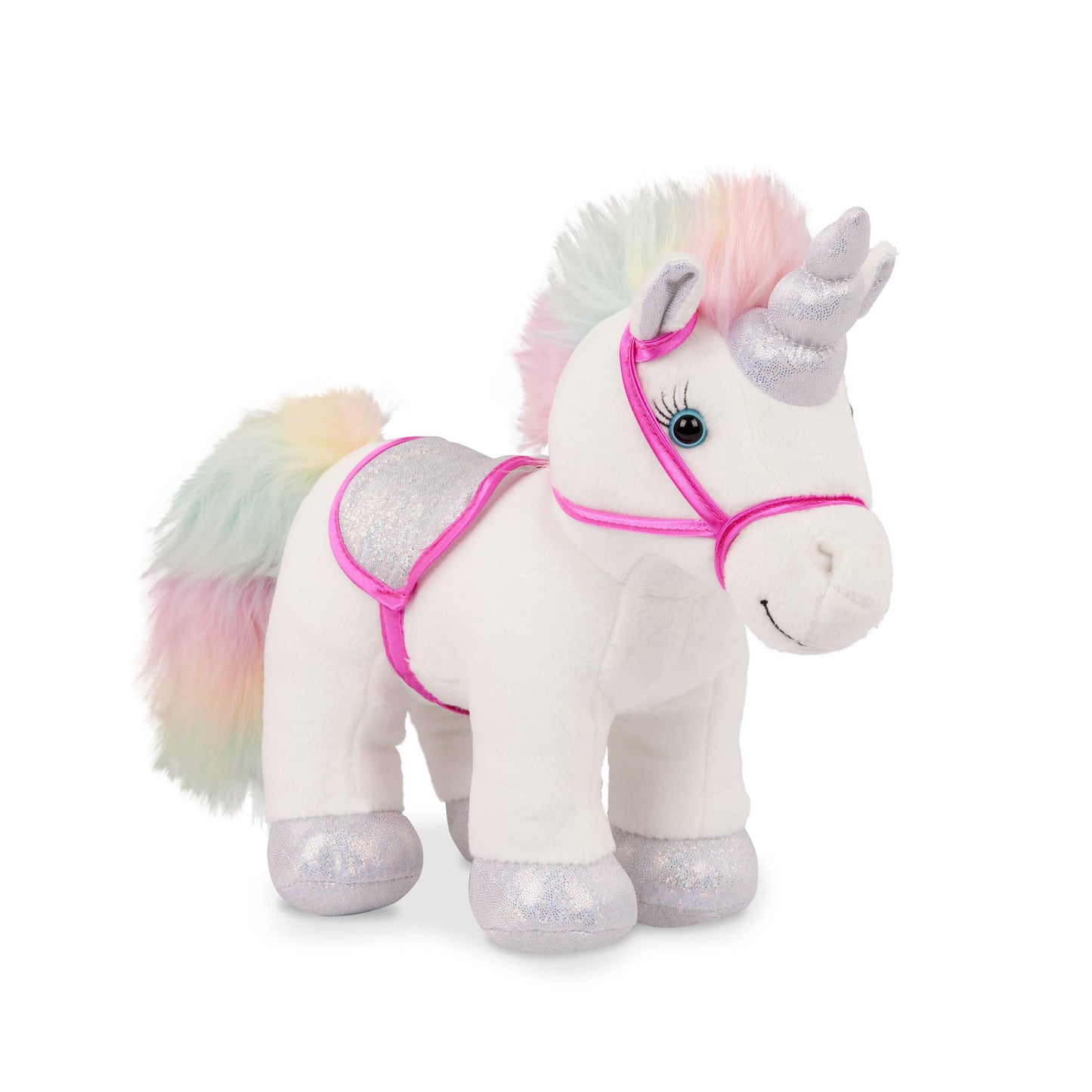 Pucci Pups - Plush Pet- Dog Carrier - Toy Unicorn - Rainbow Bag & Sparkly Comb - Stuffed Animal - 3+ Years