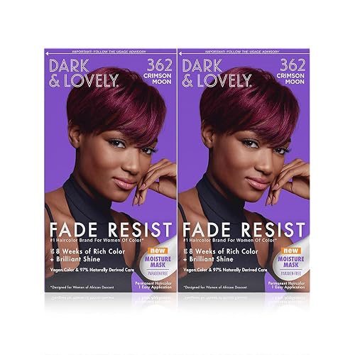 SoftSheen-Carson Dark and Lovely Fade Resist Rich Conditioning Hair Color, Permanent Hair Color, Up To 100 percent Gray Coverage, Brilliant Shine