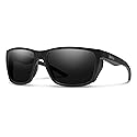 SMITH Longfin Sunglasses - Performance Sports Active Sunglasses for Watersports, Fishing & More - For Men & Women - Matte Black + Black ChromaPop