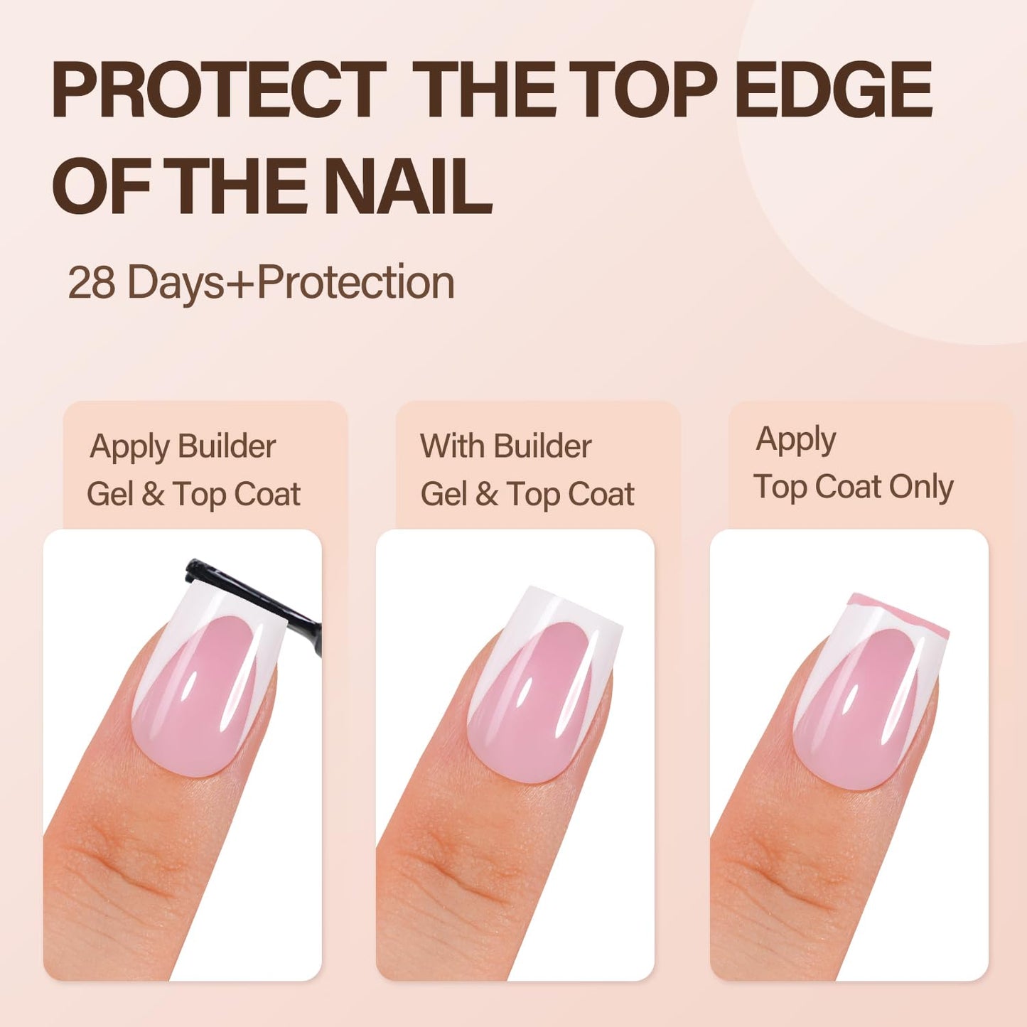 Vansiho Deep French Gel Nail Tips, 150Pcs Short Square French Tips Press on Nails, Pink Soft Gel Nails, Fake Nails for Nail Art DIY 15 Sizes Beauty and Personal Care Vansiho