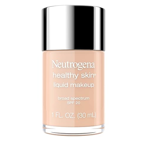 Neutrogena Healthy Skin Liquid Foundation Makeup with Broad Spectrum SPF 20 Sunscreen, Lightweight, Medium Coverage Makeup with Sunscreen