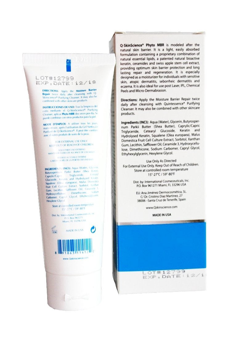 Phyto-Active Moisture Barrier Repair MBR Lotion with Plant Stem Cells, Ceramides, Essential Fatty Acids, Natural Bioactive Keratin, Antiaging