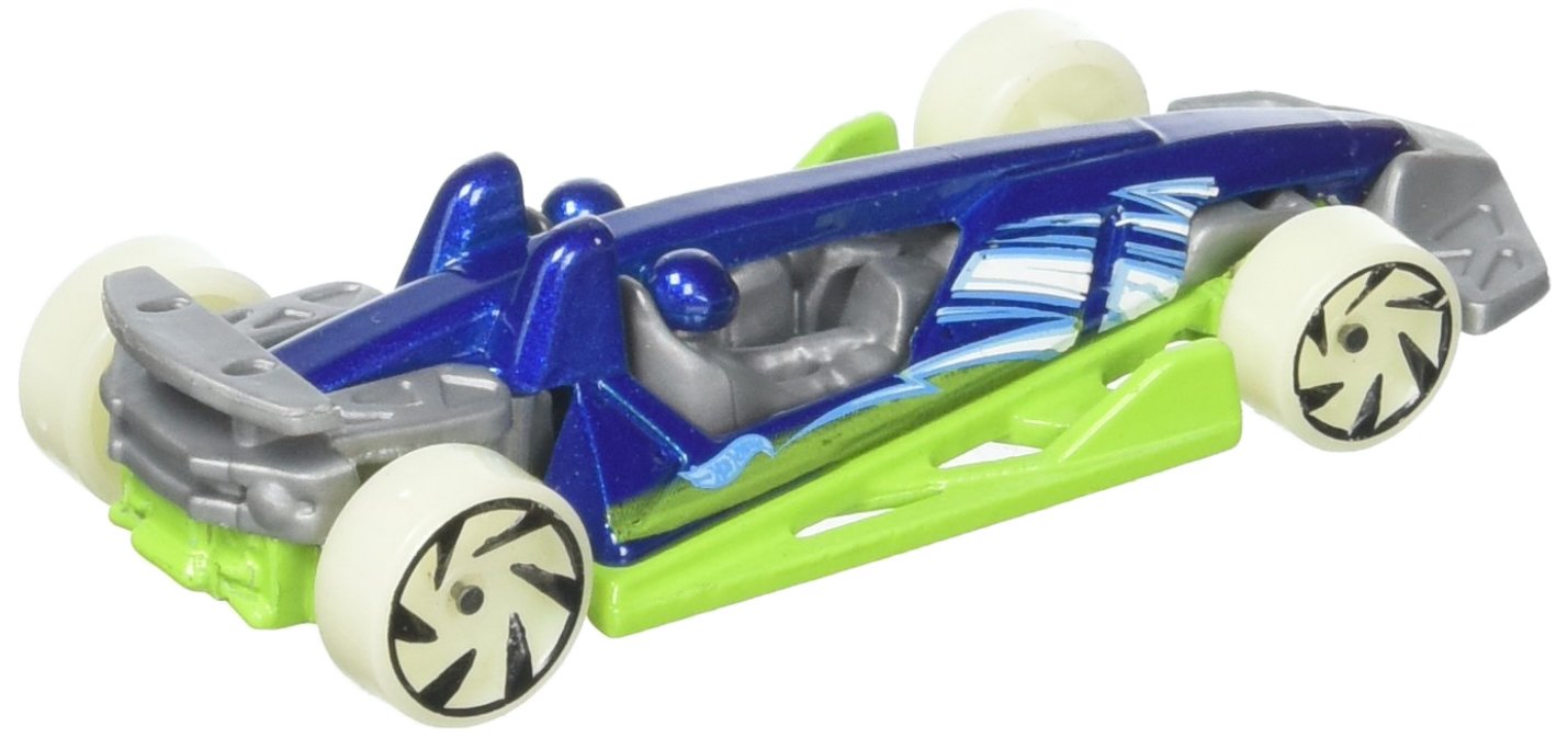 HOT WHEELS GLOW WHEELS 1/10,BLUE/GREEN BASE TRACK HAMMER 232/265