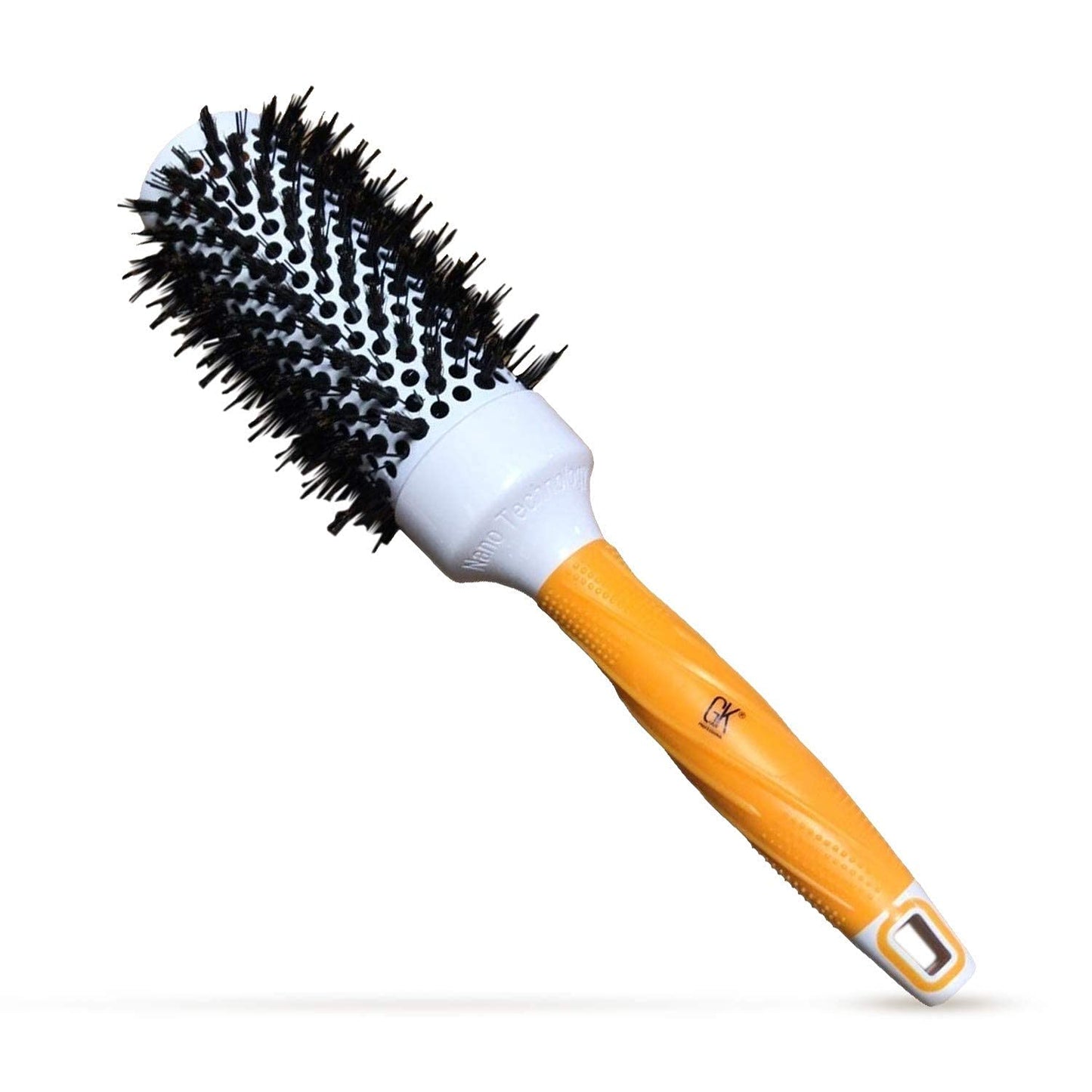 GK HAIR Global Keratin Professional Large Thermal Extra Round Brush 43mm Ceramic Coated Barrel Anti Static Frizz Control Blow Drying Styling
