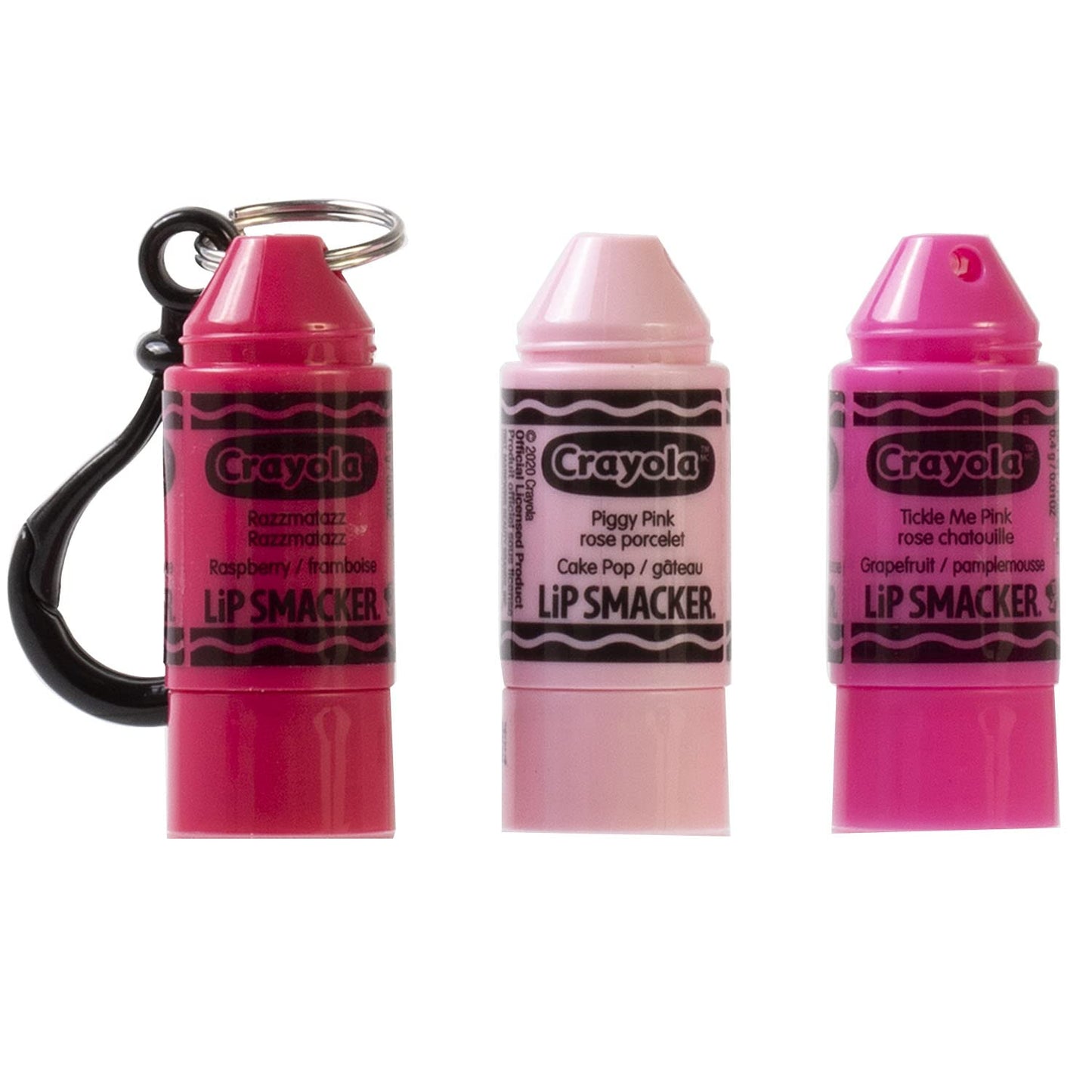 Lip Smacker Crayola Crayon Stackable Flavored Clear Balm Pink - Moisturizing, Soothing