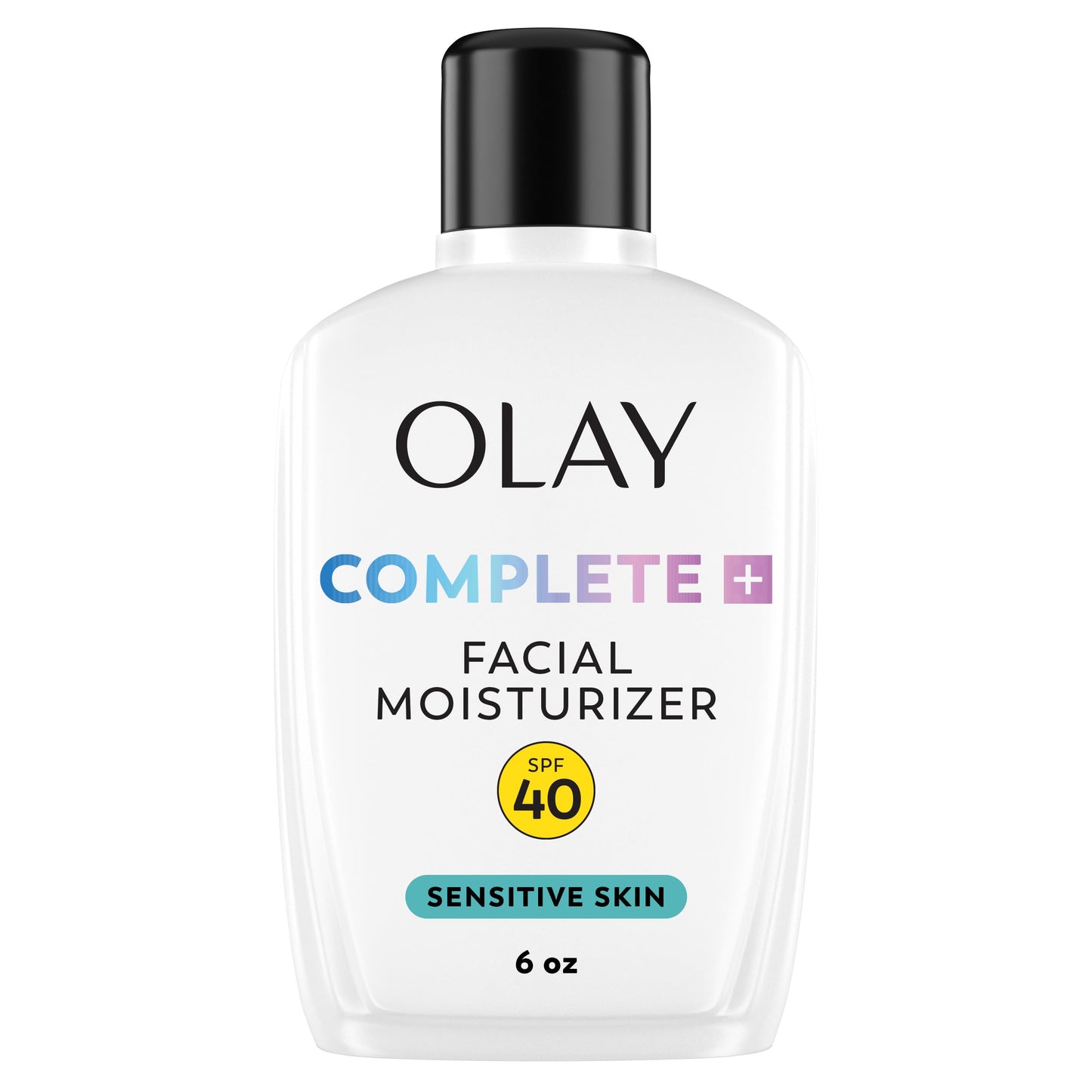 Olay Complete+ Face Moisturizer with Sunscreen SPF 40, For Sensitive Skin, Broad Spectrum Sun Protection, Fragrence-Free - No White Cast on All Tones