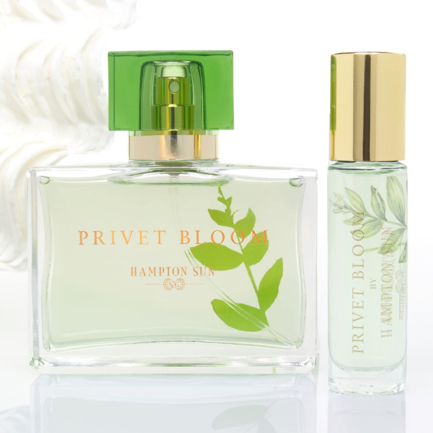 Hampton Sun Privet Bloom Eau de Parfum Travel Roller Ball, Crisp, Clean, White Floral Scent Reminiscent of Summer in the Hamptons, White Hyacinth, Sea