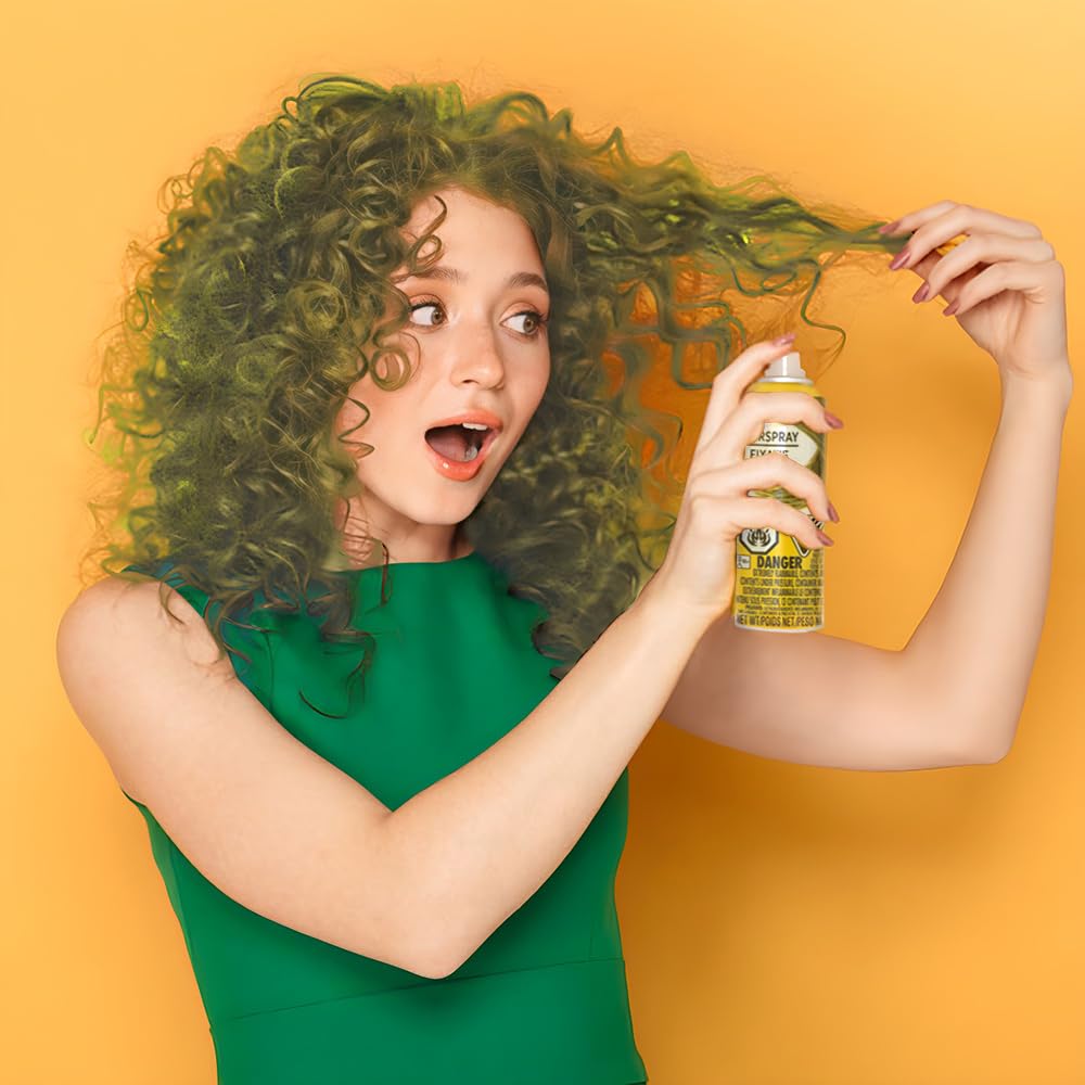 Hypo-Allergenic Yellow Hair Spray - 3 oz. - Perfect Party Accessory, 1 Pc.