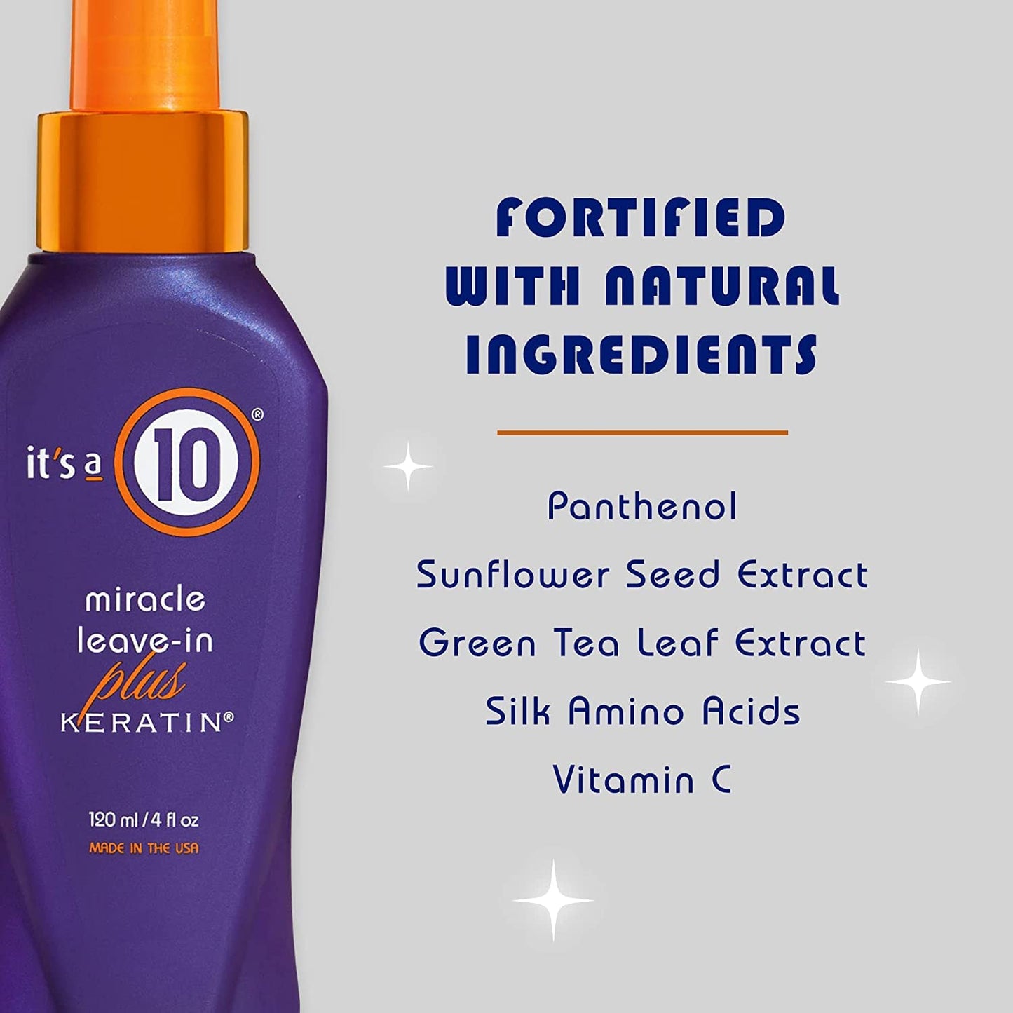 It's a 10 Haircare Miracle Leave-In Plus Keratin, 2 Fl. oz.