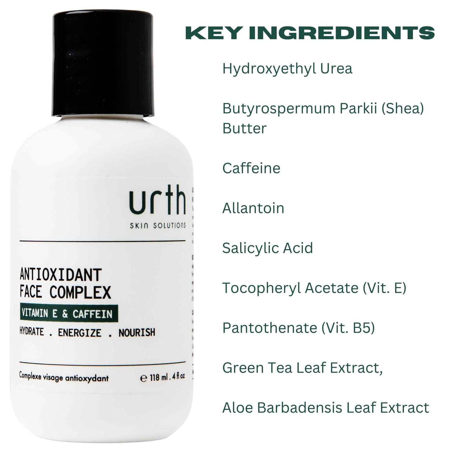 Urth Skin Solutions for Men Antioxidant Face Complex 4oz - Pore Minimizer, Daily Hydrating Facial Lotion for Oily Skin, Anti-Aging and antioxidant