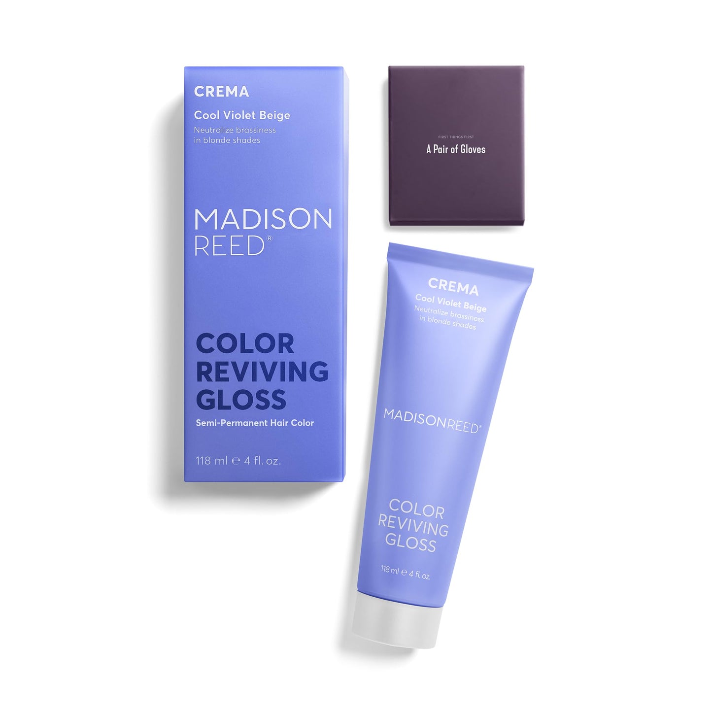 Madison Reed Color Reviving Gloss - Crema Blonde | Semi-Permanent Toning Gloss for Blonde & Gray Hair, Neutralizes Brassiness & Yellow Tones, Boosts
