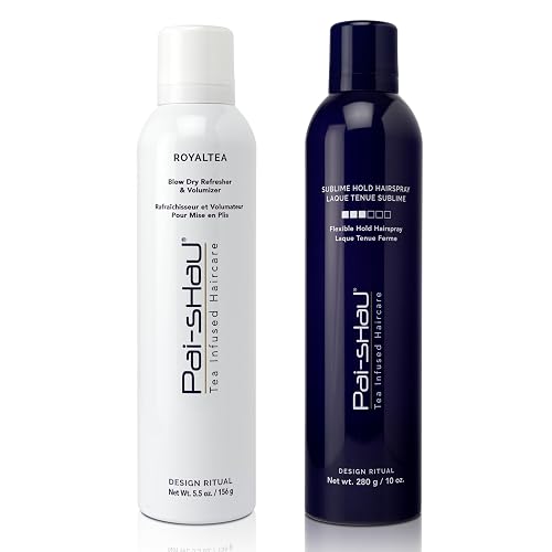 Pai-Shau - RoyalTEA & Sublime Hair Refreshers, Lightweight Medium Hold Hair Spray and Volume Boost, Shine Enhancing & No Flaking for All Hair Types