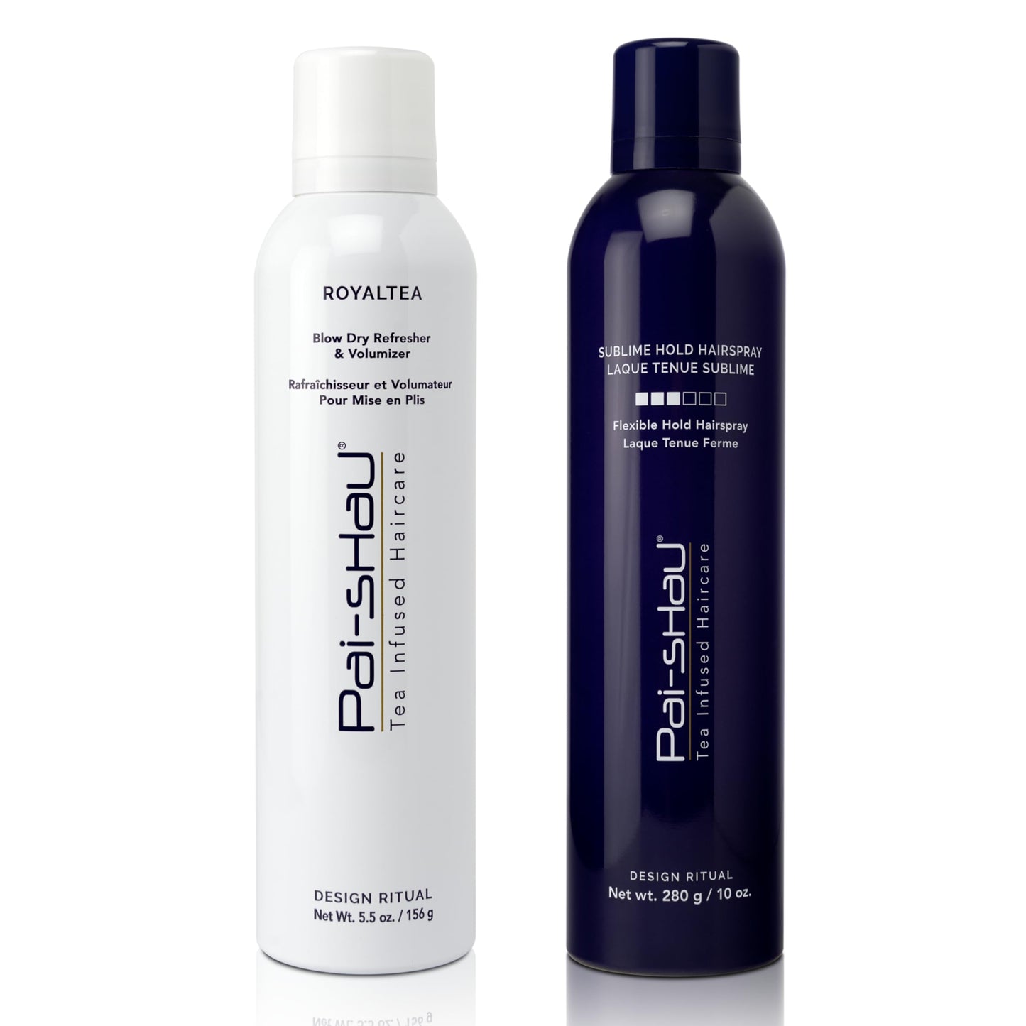 Pai-Shau - RoyalTEA & Sublime Hair Refreshers, Lightweight Medium Hold Hair Spray and Volume Boost, Shine Enhancing & No Flaking for All Hair Types