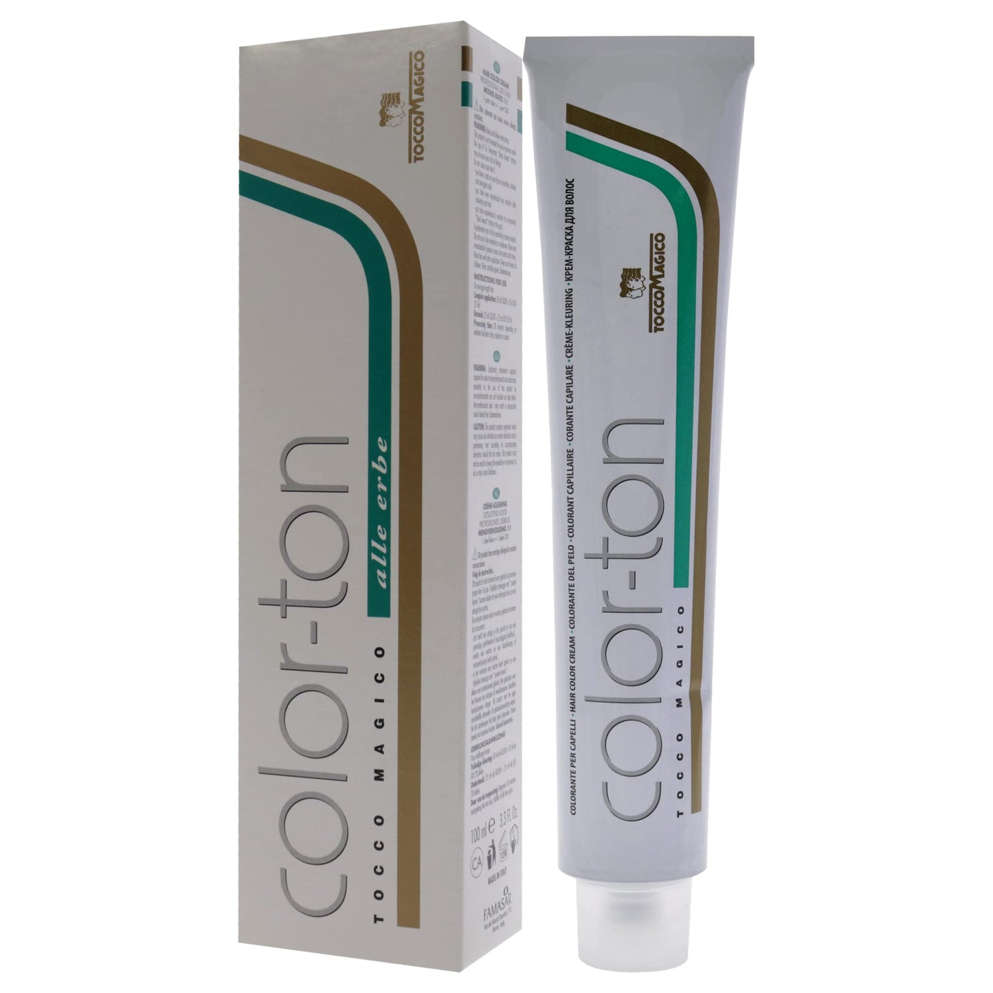 Tocco Magico Color-Ton Permanent Hair Color - 7A-7.5 Light Mahogany Blond Hair Color Unisex 3.38 oz