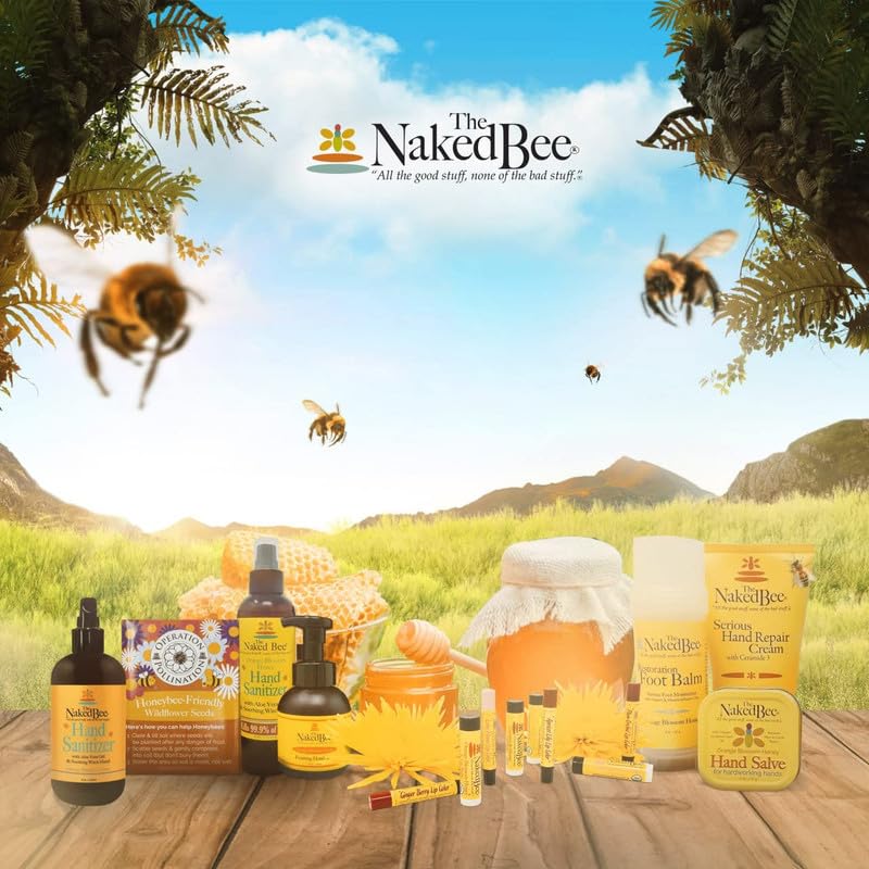 The Naked Bee Organic Orange Blossom Honey Lip Balms - 3 Pack Beauty and Personal Care The Naked Bee