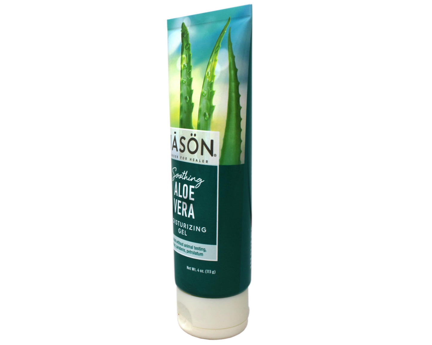JASON Soothing 98% Aloe Vera Moisturizing Gel (IASC Certified), 4 Ounce Tube