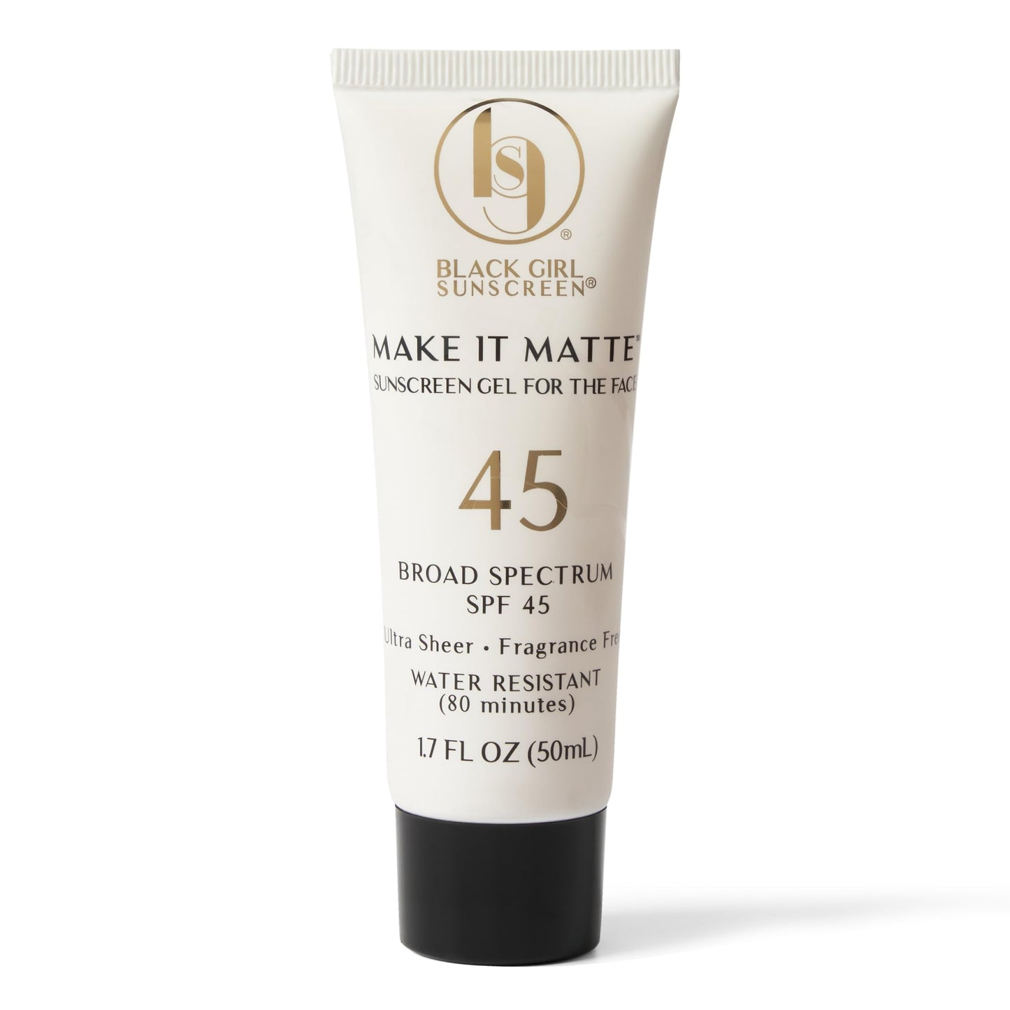 Black Girl Sunscreen Make it Matte SPF 45 Gel Sunscreen for Face - SPF 45, Sun Protection & Skin Care, Travel Size, Water Resistant, Wear Under