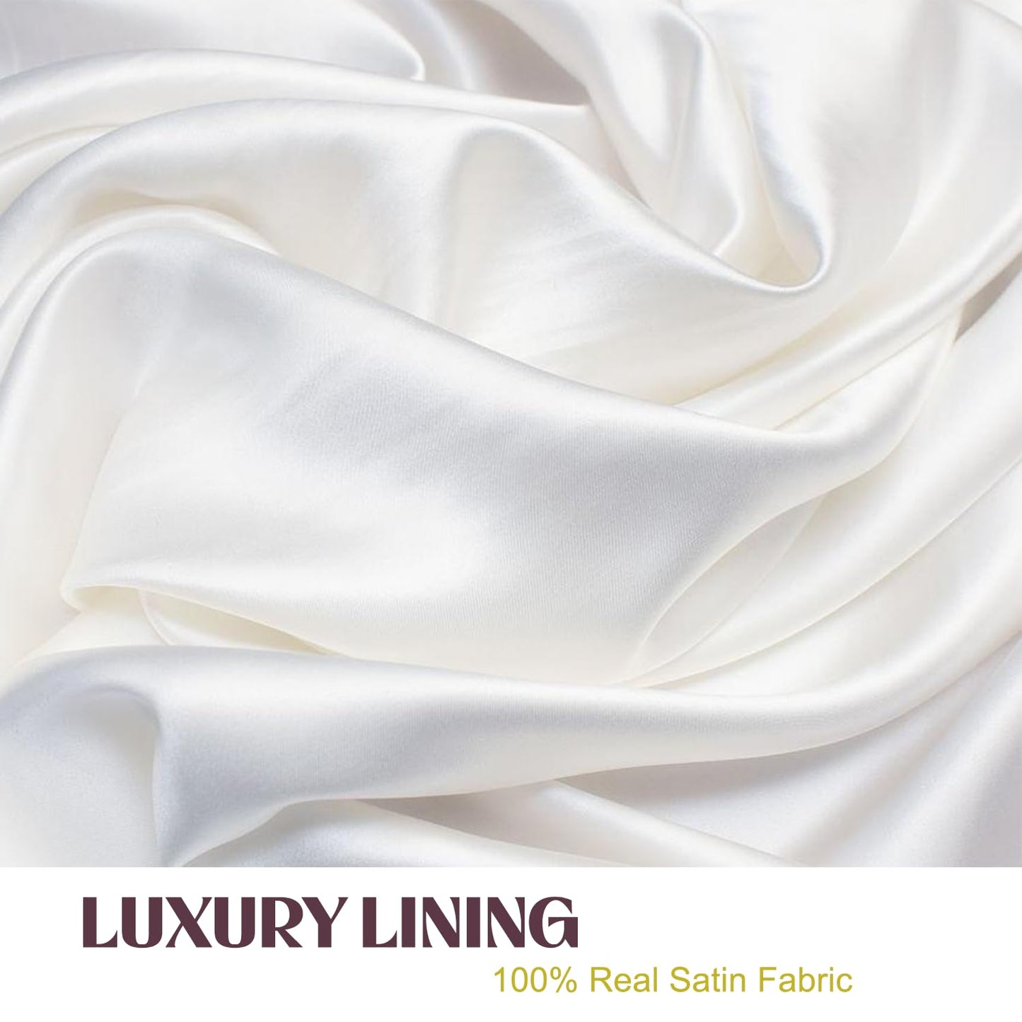 Amamba Shower Cap,100% Real Satin Lined Shower Cap for Women,Extra Large Reusable Waterproof,Adjustable Size&Long Hair Bath Caps