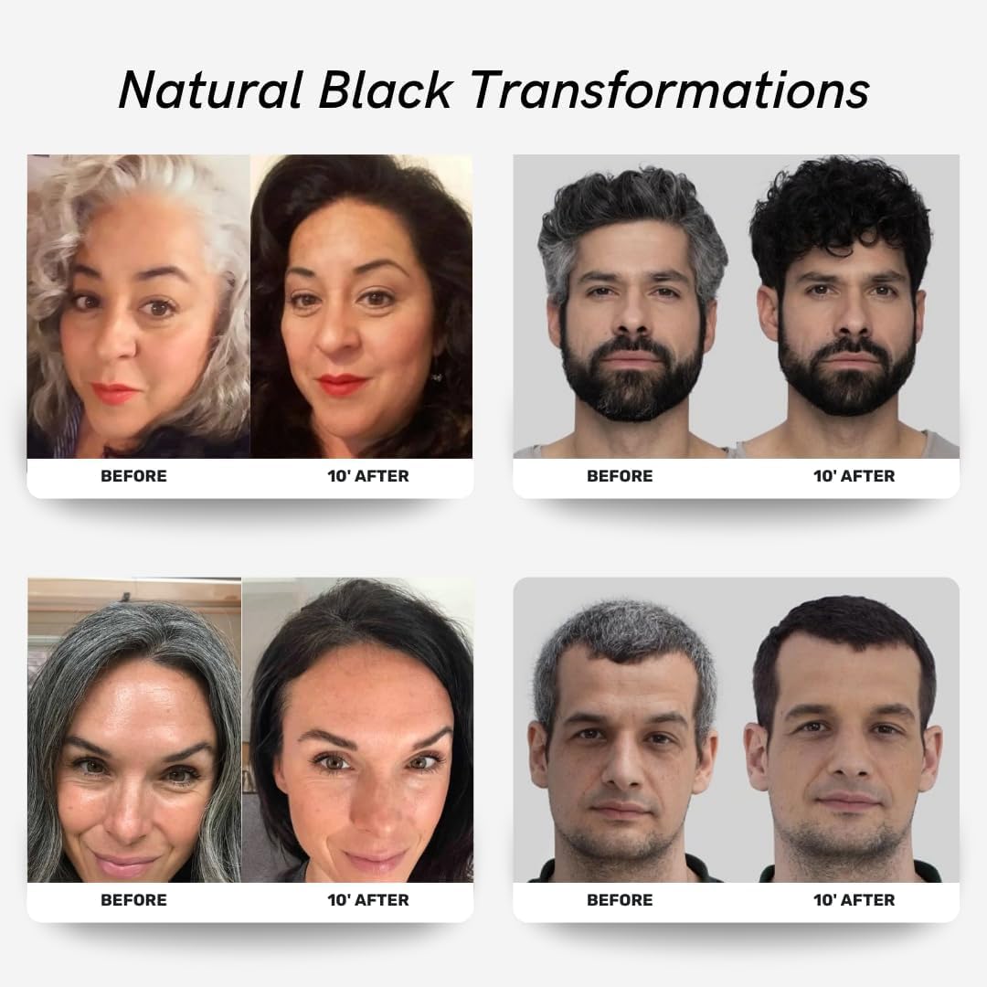 Polar Hair Dye Shampoo | Jet Black Hair Dye Color Shampoo for Gray Coverage Beauty and Personal Care POLAR HAIR CARE
