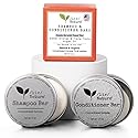 /liv/ Nature Shampoo Bar and Conditioner Set with Travel Case | Volume and Moisture for Dry Hair | Orange, Ylang Ylang, Argan Oil | Made in USA | 2-pk