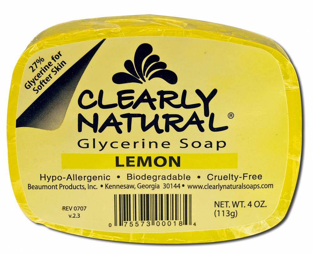Clearly Natural Glycerine Bar Soap Lemon - 4 oz